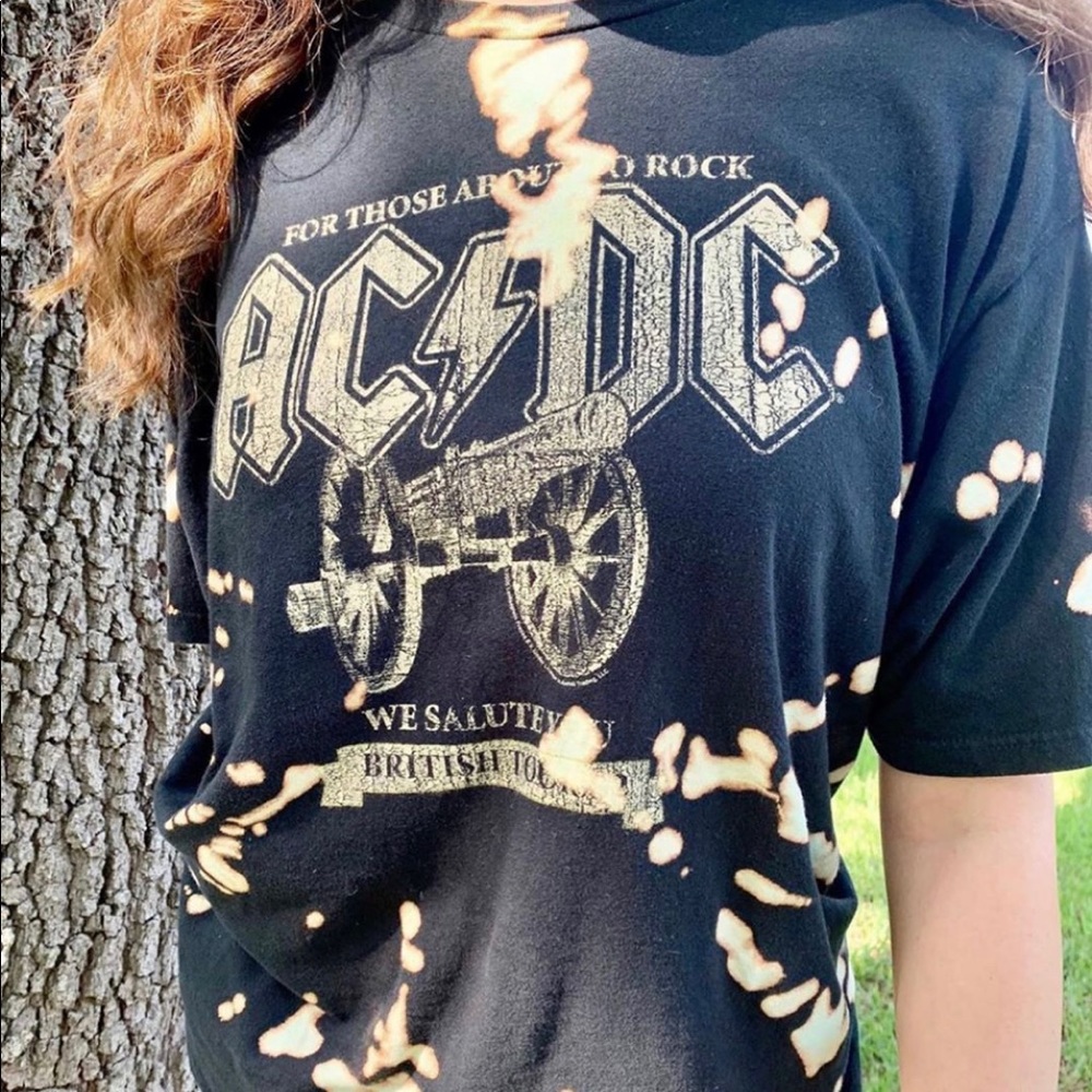 2000s AC/DC Bleached Tee